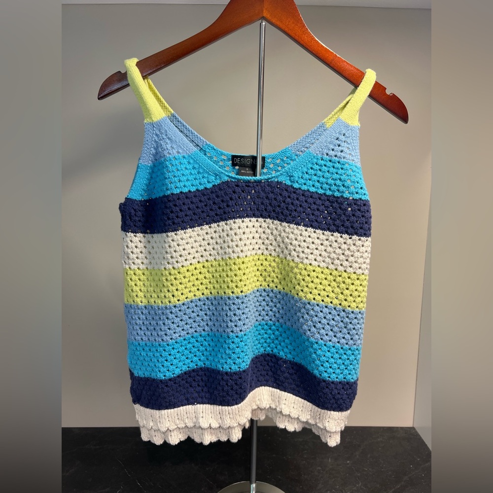 Design Women's Colorful Striped Knit Camisole